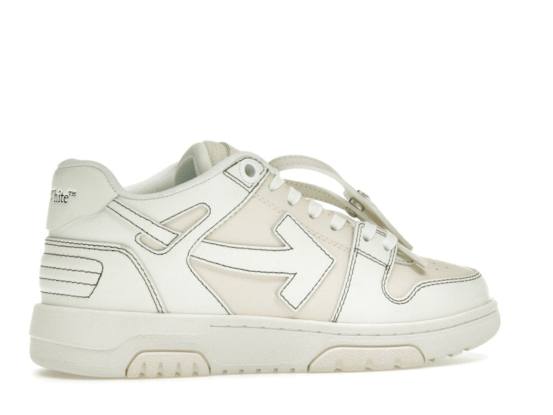 OFF-WHITE Out Of Office OOO Low Tops Cream White