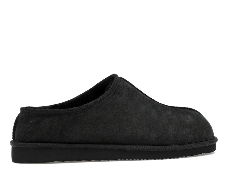 Kith Kithmas Monogram Shearling Slippers Black
