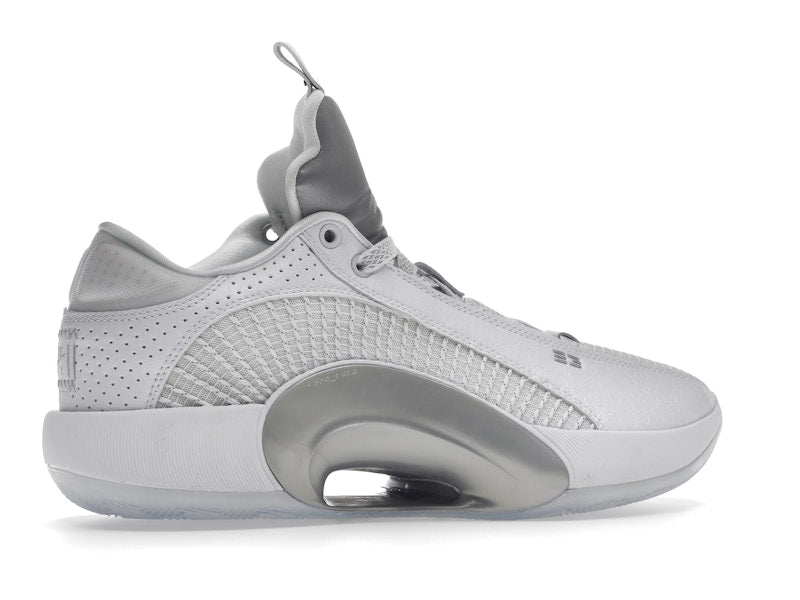 Jordan XXXV Low Metallic Silver (Clear Sole)