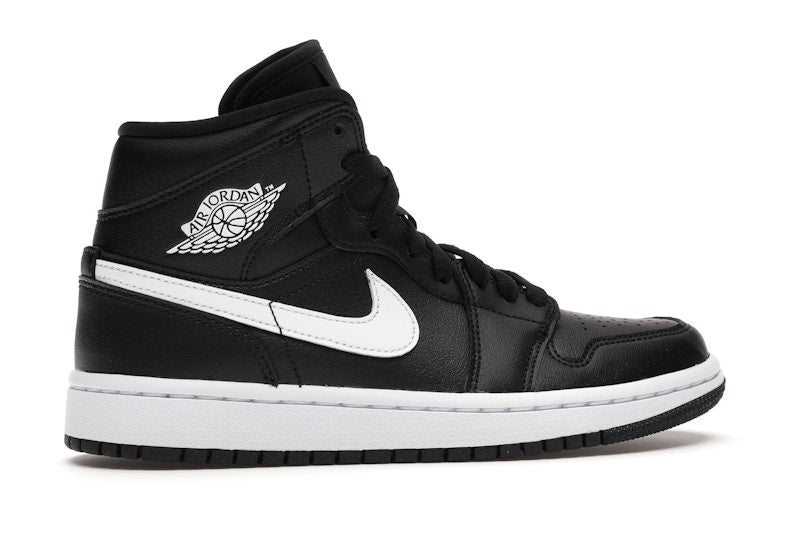 Jordan 1 Mid Black White (Women's)
