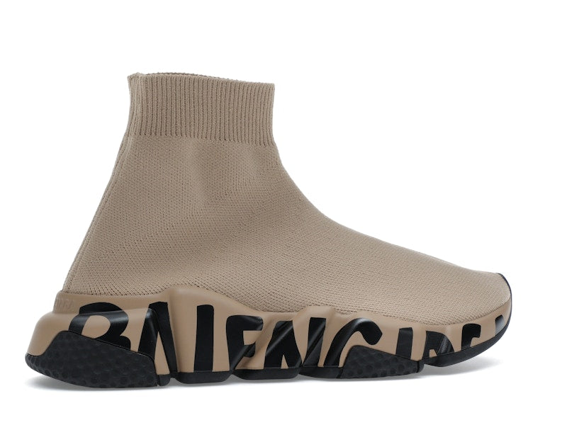 Balenciaga Speed Graffiti Beige Black (Women's)