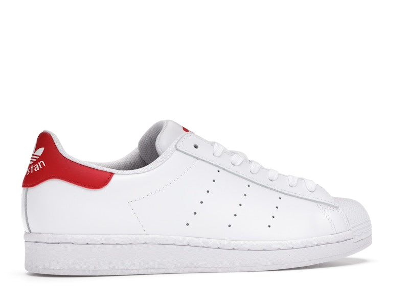 adidas Superstan White Scarlet