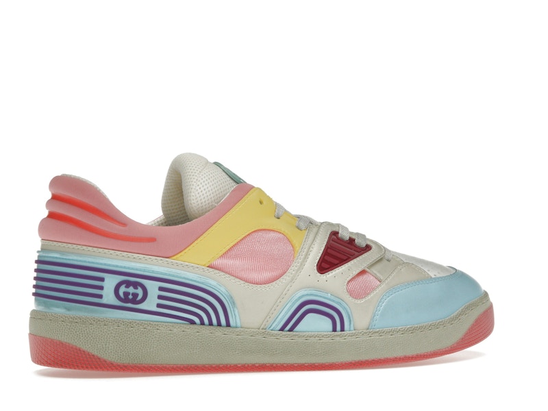 Gucci Basket Low-Top Sneaker Light Blue Demetra Pink (Women's)