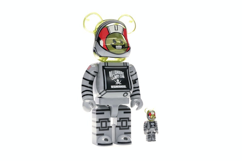 Bearbrick x Billionaire Boys Club x Neighborhood 100% & 400% Set White/Black