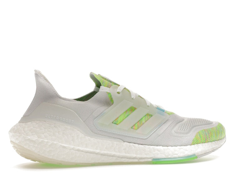 adidas Ultra Boost 22 White Bliss Blue Solar Green