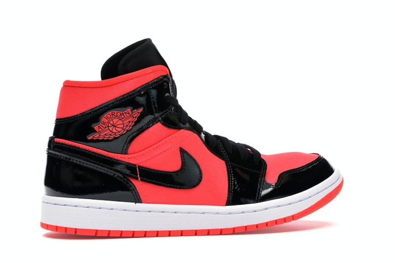 Jordan 1 Mid Hot Punch Black (Women's)