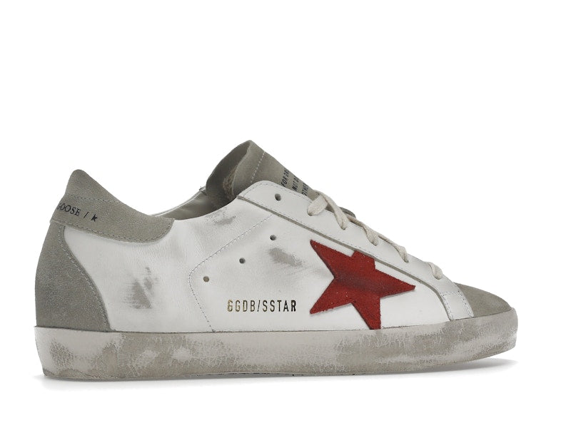 Golden Goose Super-Star White Grey Red (Women's)