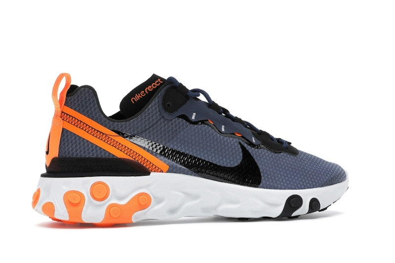 Nike React Element 55 SE Midnight Navy Total Orange