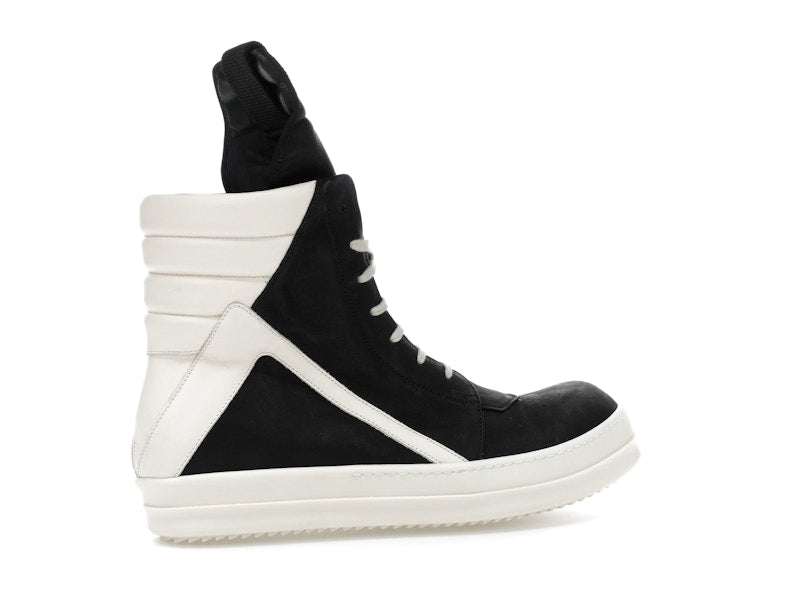 Rick Owens Geobasket High Black Milk
