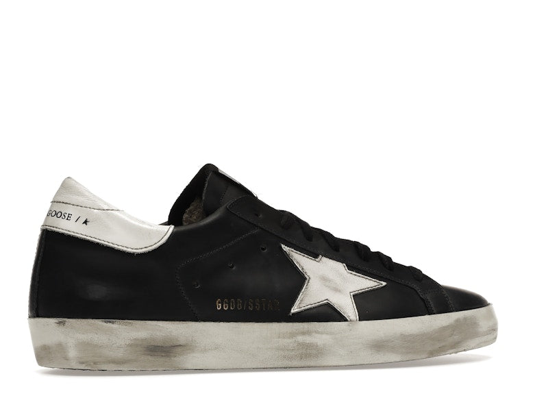Golden Goose Super-Star Black White Leather