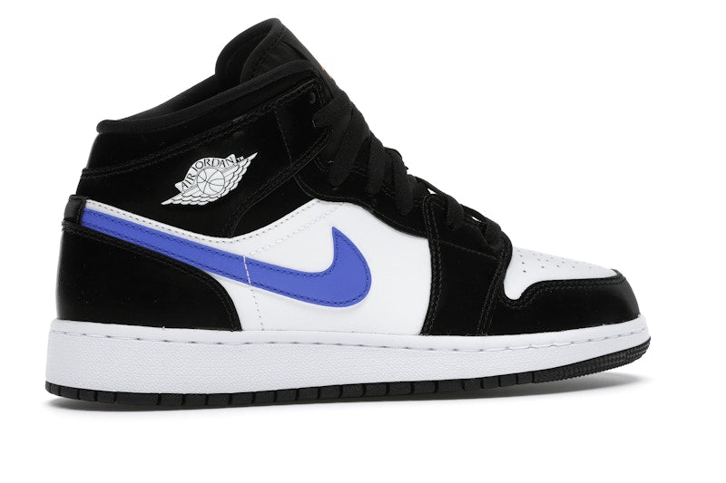 Jordan 1 Mid Black Racer Blue White (GS)