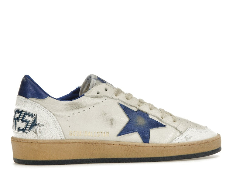 Golden Goose Ball-Star Low White Bluette