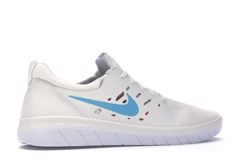 Nike SB Nyjah Summit White Light Blue Fury