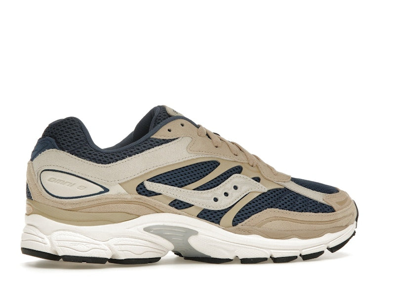 Saucony ProGrid Omni 9 Premium Beige Navy Blue