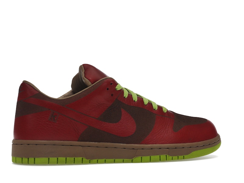 Nike Dunk Low 1-Piece Laser Varsity Red Chartreuse