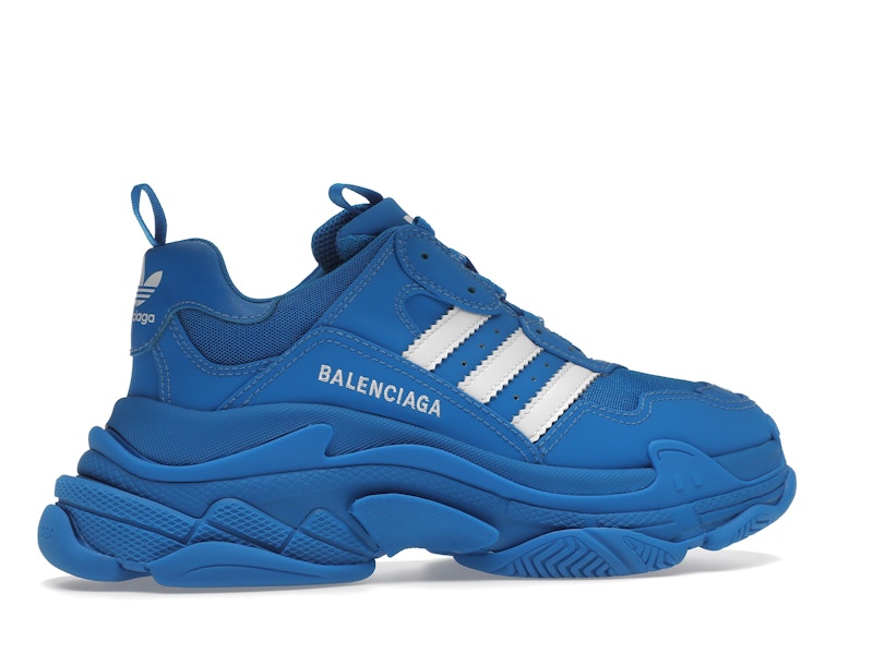 Balenciaga x adidas Triple S Blue White
