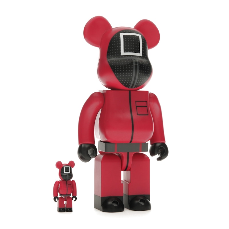 Bearbrick x Squid Game Guard (Square) 100% & 400% Set