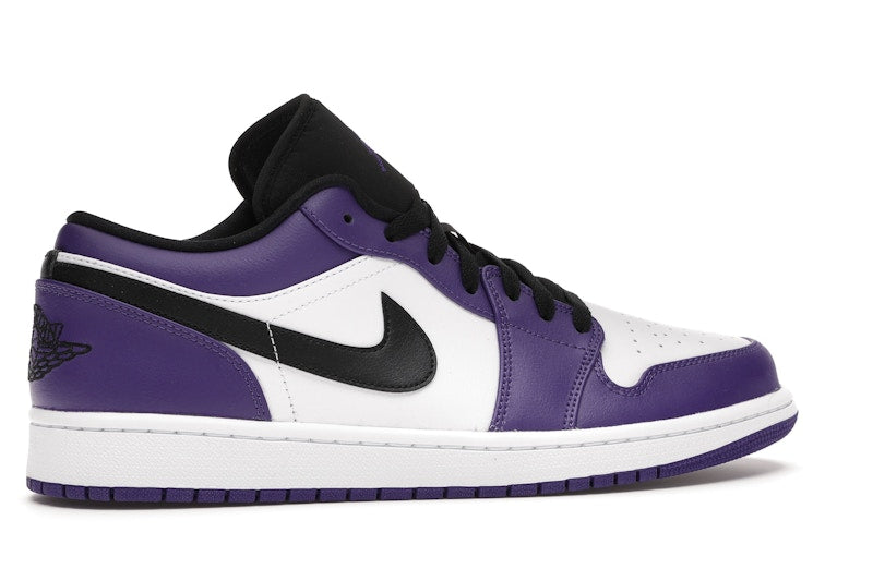 Jordan 1 Low Court Purple White