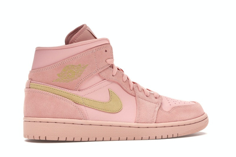 Jordan 1 Mid Coral Gold