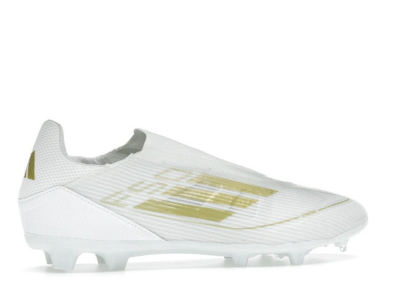 adidas F50 League Laceless Firm/Multi-Ground Cloud White Gold Metallic