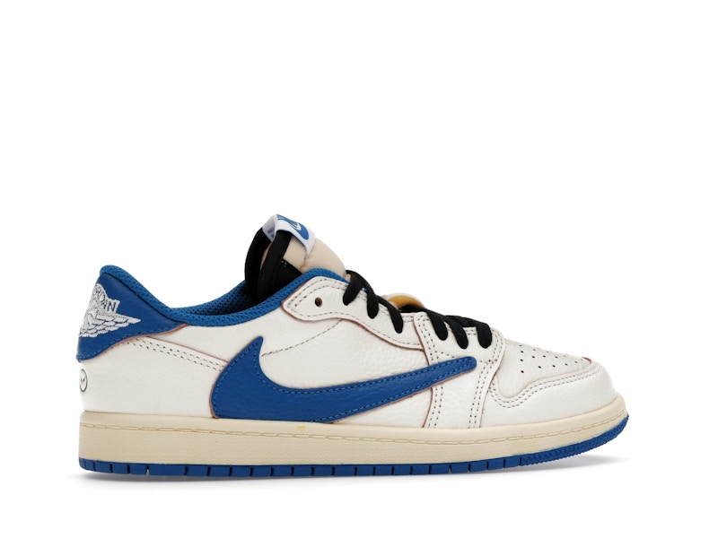 Jordan 1 Retro Low OG SP Fragment x Travis Scott Sail Military Blue (PS)