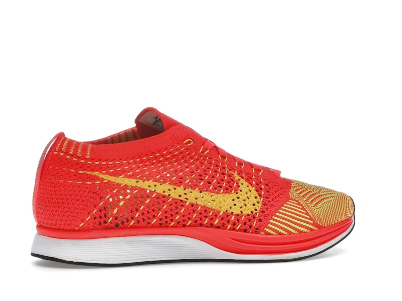Nike Flyknit Racer Bright Crimson Volt