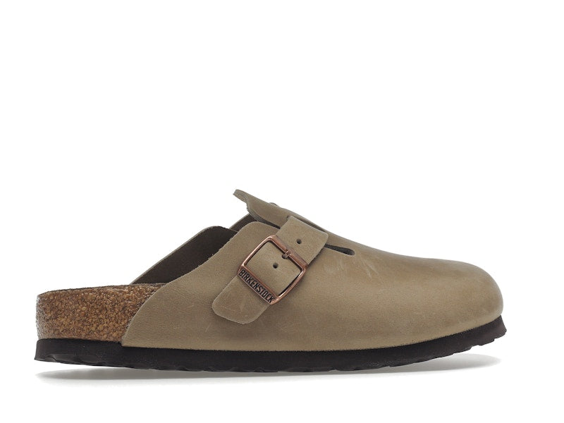 Birkenstock Boston Soft Footbed Oiled Leather Tobacco Brown