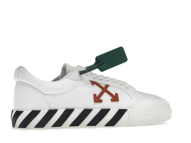 OFF-WHITE Vulc Low Canvas White Red Arrow Black