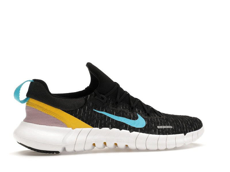 Nike Free Run 5.0 Dark Smoke Grey Vivid Sulfur Chlorine Blue