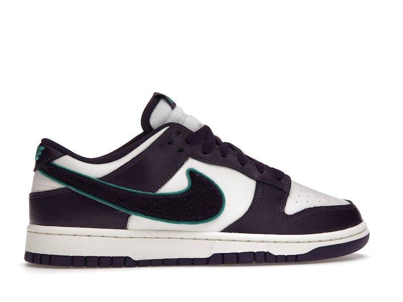 Nike Dunk Low Chenille Swoosh Sail Grand Purple