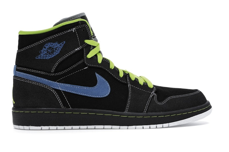 Jordan 1 Retro High Black Cyber Blue Sapphire