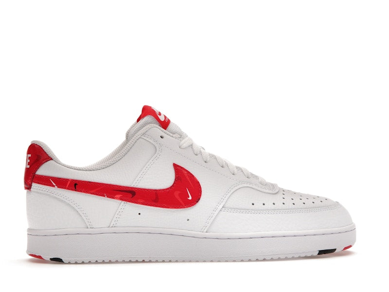 Nike Court Vision Low Swoosh Print Red