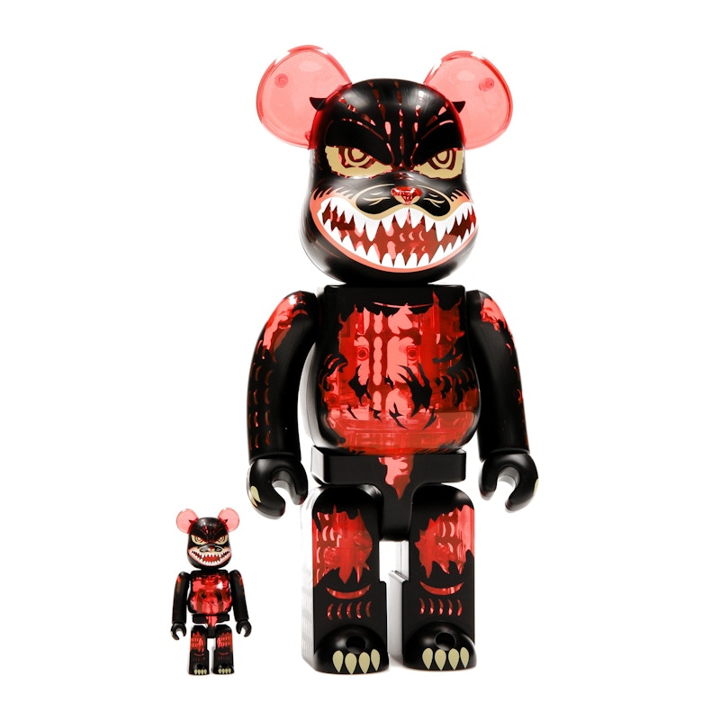 Bearbrick Godzilla VS Destoroyah version Godzilla (Meltdown) 100% & 400% Set Clear Orange Ver.