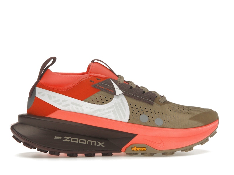 Nike ZoomX Zegama 2 Khaki Hyper Crimson Burgundy Crush White