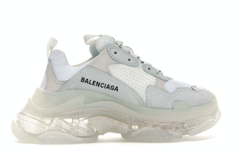 Balenciaga Triple S White Clear Sole (Women's)