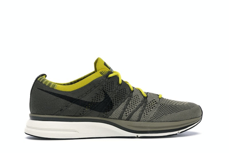 Nike Flyknit Trainer Cargo Khaki Bright Citron