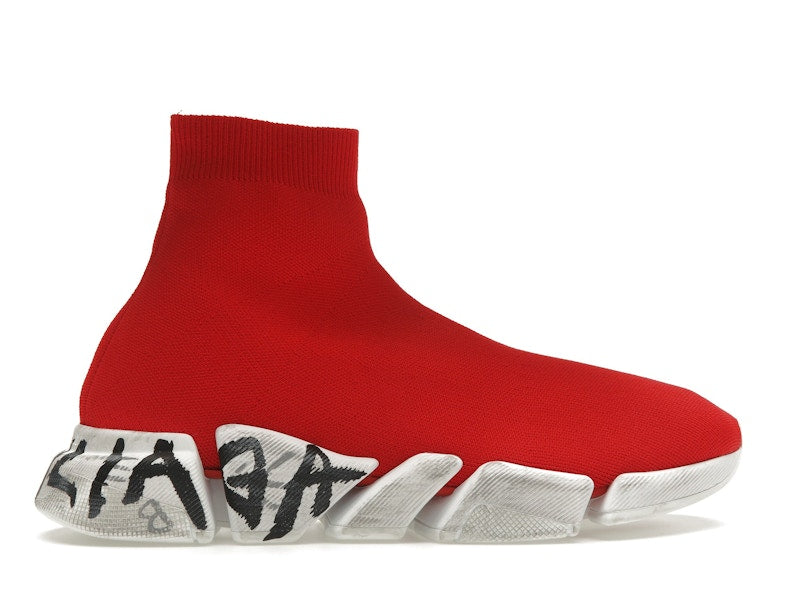 Balenciaga Speed 2.0 Graffiti Red White