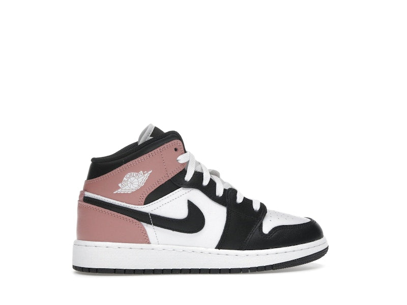 Jordan 1 Mid White Rust Pink Black (GS)
