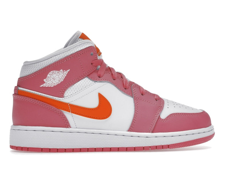 Jordan 1 Mid Pinksicle Safety Orange (GS)