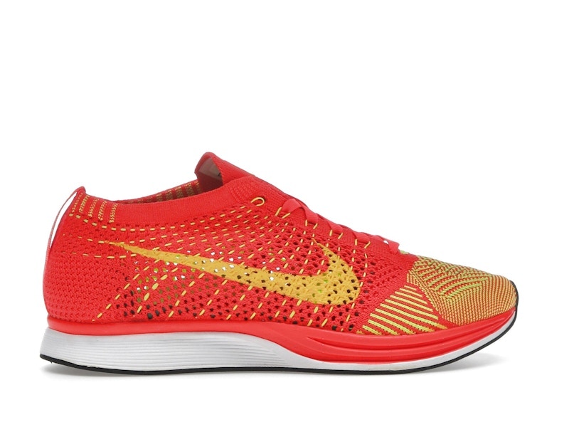 Nike Flyknit Racer Bright Crimson Volt