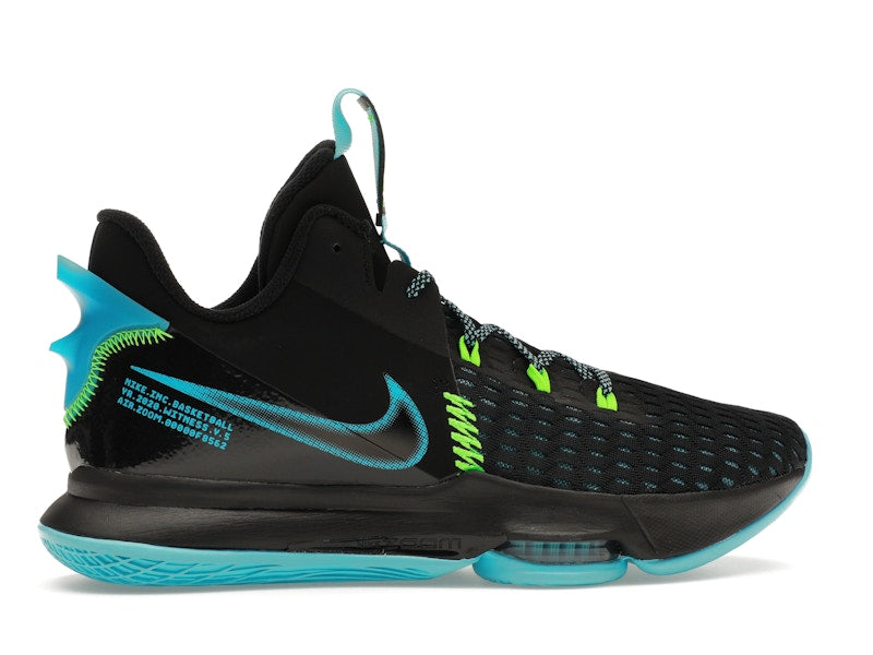 Nike LeBron Witness 5 Black Light Blue Fury