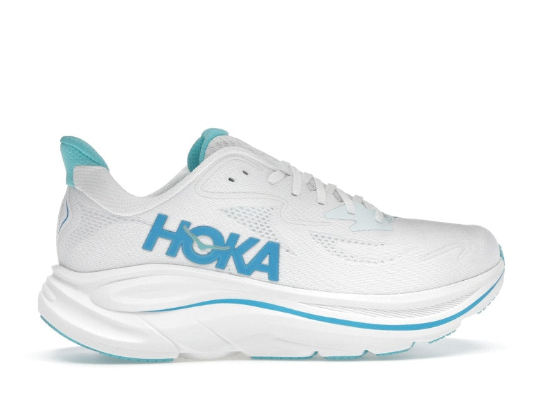 Hoka One One Clifton 10 White Skyward Blue