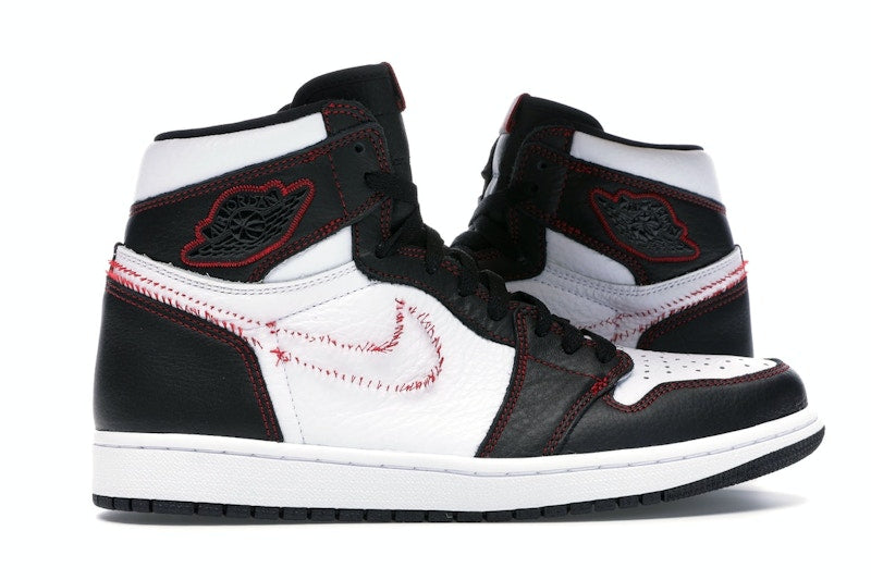 Jordan 1 Retro High Defiant White Black Gym Red