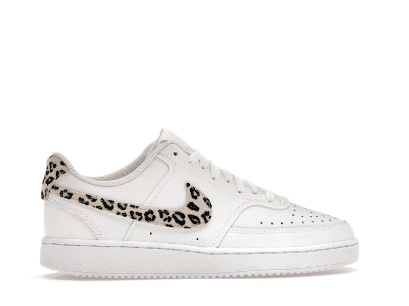 Nike Court Vision Low Leopard Swoosh White (Women's)