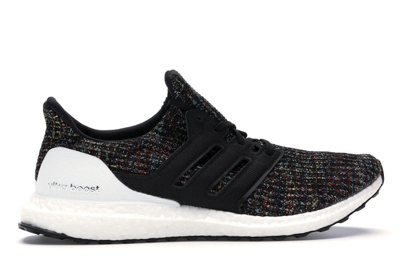 adidas Ultra Boost 4.0 Black Multi-Color White Heel Cage