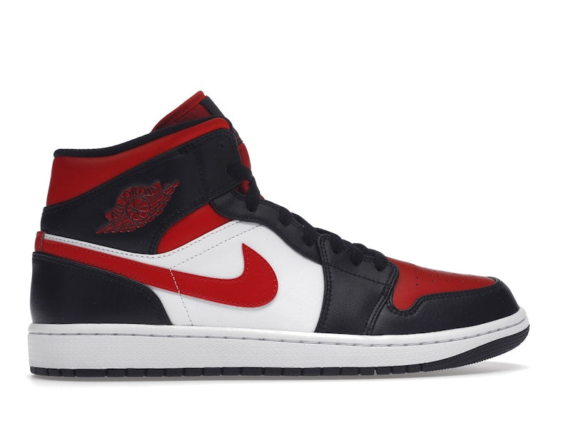 Jordan 1 Mid White Black Red (2022)