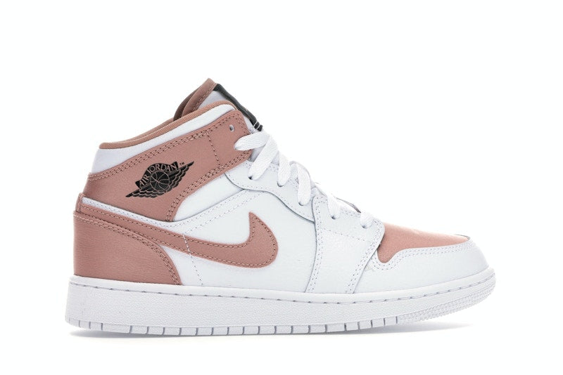 Jordan 1 Mid White Rose Gold (GS)