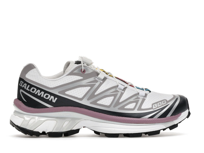 Salomon XT-6 White Black Dusky Orchid