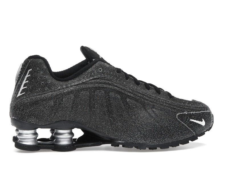Nike Shox R4 Black Distressed Leather