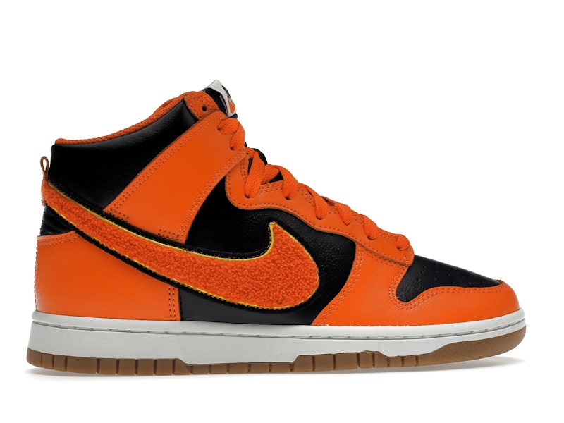 Nike Dunk High Retro Chenille Swoosh Safety Orange